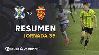 Resumen de CD Tenerife vs Real Zaragoza (1-1)