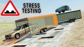 BeamNG Drive - Suspension And Stress Testing Some New Trailer Mods