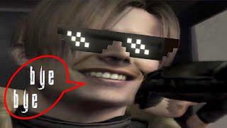 Resident Evil 4 HD Project 1.0 (PC) - Leon gets happy when he leaves Ashley behind