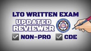 LTO Nonpro Written Exam REVIEWER Tagalog CDE 2021 Updated (40 Questions) - LTO Exam, LTO Reviewer