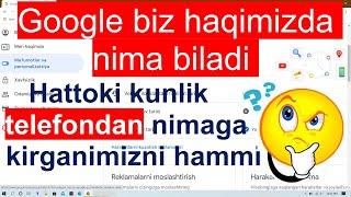 Google account orqali barcha harakatlarni kuzatsa bo'ladimi?