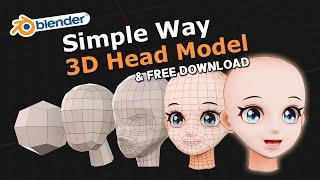 How to Modeling your own anime head in Blender – blender tutorial