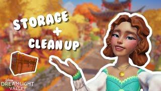 VALLEY CLEAN UP +  STORAGE! | dreamlight valley live!