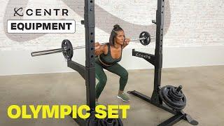 Fitness equipment demo: Centr Olympic Weight Set with Bar