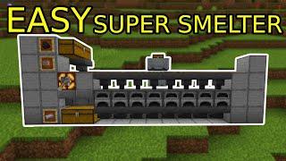 EASY SuperSmelter in Minecraft Bedrock1.18+ (java, bedrock, mcpe, ps4, xbox)