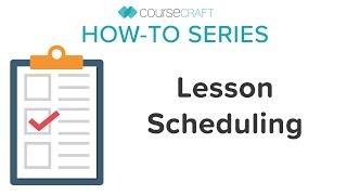 Lesson Scheduling Options