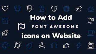 Как добавить иконки Font Awesome на сайт с помощью CDN || How to add Font Awesome Icons on Website