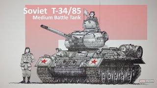 How to draw T34 tank