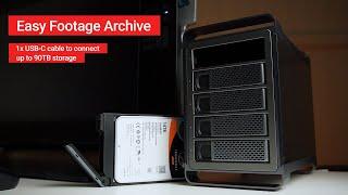 My Footage Archive - Easy access storage for 90TB of data with a Yottamaster Defender 5