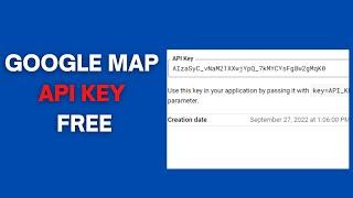 How To Create GOOGLE MAP API KEY FOR FREE FOR WEBSITE [ Tutorial ]