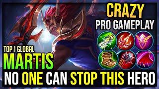 UNSTOPPABLE MONSTER! | Martis Best Build & Gameplay | Top 1 Global Martis | Mobile Legends