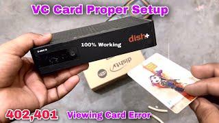 Dish Tv Viewing Card Error 401,402  | Dish Tv Viewing Card | Dish Tv Viewing card Not Found | Dish