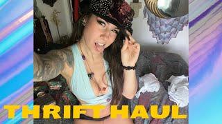 ASMR thrift haul. Show & tingle. Soft spoken, crinkling, tapping. Lofi. Short & sweet