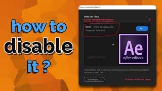 System Compatibility Error | in Adobe After Effects 2020 | HOW TO FIX || Tecwala