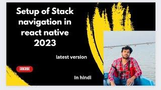 Stack navigation setup in react native || Stack navigation v6 in react native || #stackNavigation