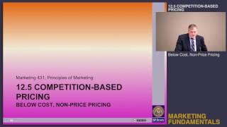 Topic 12.5 Competition based pricing - Below cost, non price pricing