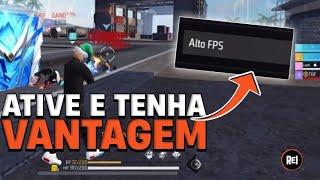 Toda A VERDADE sobre a OPÇÃO ALTO FPS! VALE a PENA ATIVAR? OTIMIZE seu FREE FIRE! 