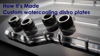 Making a acrylic watercooling distribution plate / Manifold