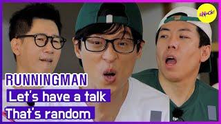 [HOT CLIPS][RUNNINGMAN]  Let's have a talk.That's random (ENGSUB)