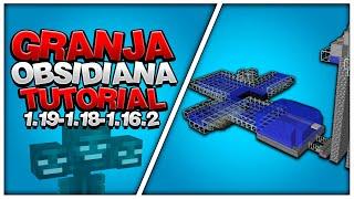 Granja de Obsidiana - 32.000 Obsidiana/Hora - Tutorial Minecraft 1.20.1 - 1.16.2