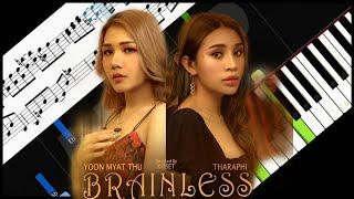 Yoon Myat Thu X Tharaphi   Brainless | Piano Cover Easy Tutorial by ZAN