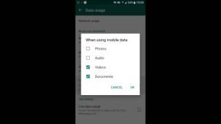 How to disable media auto download in WhatsApp