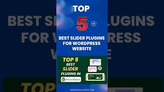 Top 5   Best Slider Plugins for WordPress Website