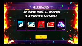 COMO SER INFLUENCER de FREE FIRE 2024 | DIAMANTES **GRATIS** Y RECOMPENSAS PROGRAMA DE INFLUENCERS