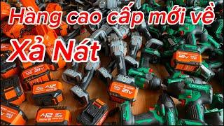 Hàng mới về xả nát dòng máy mài pin cao cấp , Bulong hạng nặng 1/2 chuyên mở ốc lớn 30-34