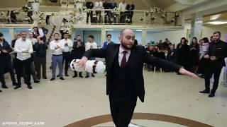 dance of the bride and groom at the Dagestan wedding