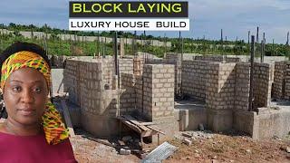 Block Laying Stage || Building My Luxury House