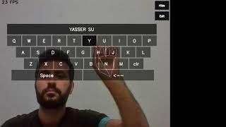 Virtual Keyboard with python (openCV + mediapipe)