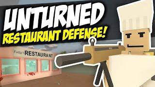 DEFEND THE RESTAURANT - Unturned Roleplay