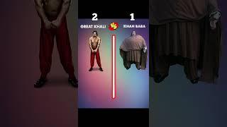 Great Khali VS Khan Baba  || #shorts