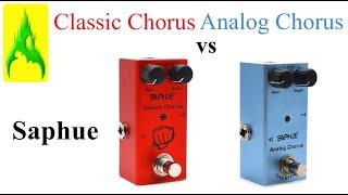 Pedale Saphue Classic Chorus vs Analog Chorus