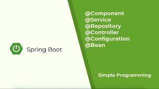 Spring Boot - @Component, @Service, @Repository, @Configuration, @Bean, @Controller, @RestController