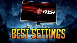 MY OPTIMAL SETTINGS GUIDE FOR MSI OPTIX MAG241C (Settings options explained, my settings)