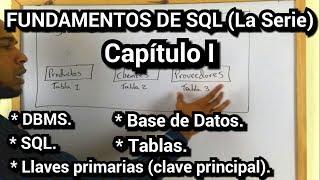 FUNDAMENTOS DE SQL [Capítulo I] (Conceptos básicos, llaves primarias).