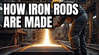 Amazing Manufacturing Process of Iron Rod in Factory | Production of Iron Rods