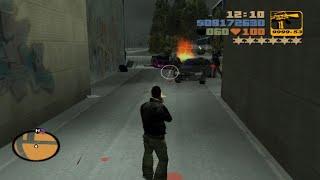 GTA 3 Epic 6 Stars Wanted Level Shootout+ Tank Rampage + Escape