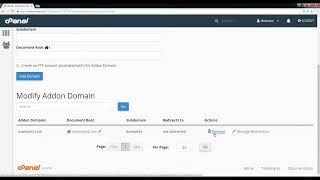 How to remove addon domain in cPanel - Course +HD + Latest - P37