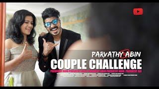 COUPLE CHALLENGE | PARVATHY ABIN | ABIN JOSEPH & PARVATHY SUDHI | COUPLE CHALLENGE HD VIDEO