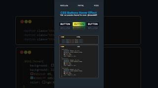 CSS Tips and Tricks: Buttons Hover effect #css #coding #shorts #webdesign #cssshorts #codinglife