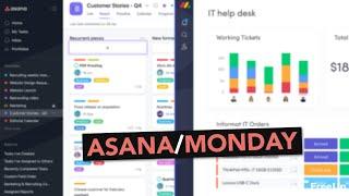 Monday.com vs Asana for Project Management Software | In 1 Minute!