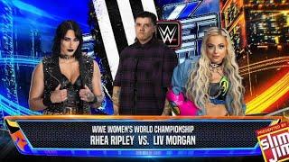 Special Referee Match Rhea Ripley vs Liv Morgan WWE Women's World Championship, Summerslam 2K24