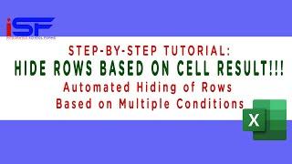 Automatically Hide Rows in Excel Based on Multiple Conditions Based on a Cell Result