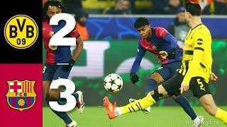 Borussia Dortmund - 2 vs 3 - FC Barcelona | Highlights  UEFA CHAMPIONS LEAGUE  2024 \ 2025