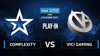 CS:GO - Complexity vs ViCi Gaming [Mirage] Map 1 - IEM Cologne 2021 - Play-In