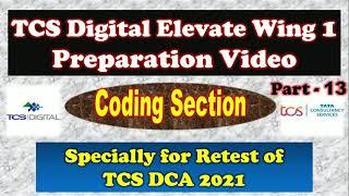 coding questions for tcs digital | tcs digital capability assessment 2021 coding questions |