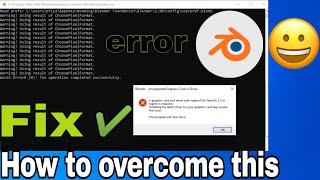 How To Fix Blender 2.8 Unsupported Graphics Card or Driver Error || Run without Graphics Card ||